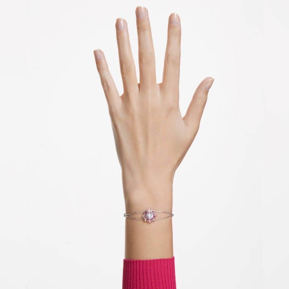 Swarovski Sunshine Bracelet & Earrings set in rose gold & white rhodium plating. - Picture 12 of 15
